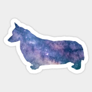 Corgi Out of this World - Space Theme Dog Sticker